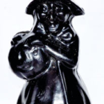 8 in. Black Witch candle