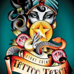 Eight Coins Tattoo tarot by Lana Zellner  (dk & bk)