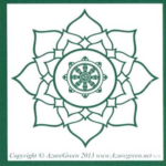 Buddha Wheel bumper sticker