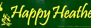 Happy Heathen bumper sticker