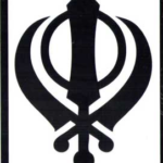 Khanda bumper sticker