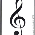Treble Clef bumper sticker