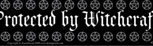 Protected By Witchcraft bumper sticker