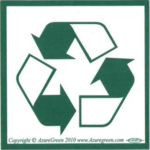 Recycle Symbol bumper sticker