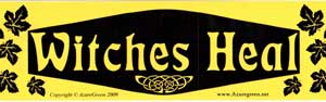 Witches Heal bumper sticker