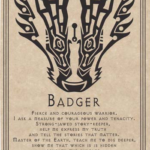 Badger Prayer poster