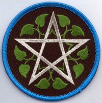 Leafy Pentagram patch 3 in.