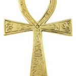 3 1/2 in.  x 6 1/2 in. Ankh brass