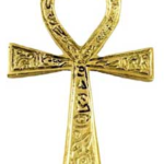 2 3/8 in. x 4 in. Ankh brass