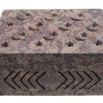 4 in. x 6 in. x 3 in. Star & Moon soapstone box