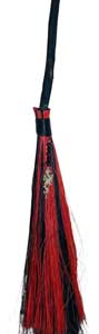 21 in. Dragon Black & Red broom