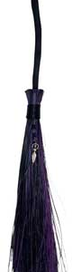 21 in. Goddess Black & Purple broom
