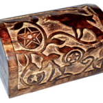4.75 in. x  8 in. Raven/ Pentagram chest