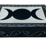 4 in. x 6 in. Triple Moon soapstone box