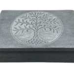 4 in. x 6 in. Tree of Life soapstone box