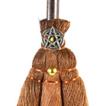 12 in. Pentagram Crystal broom