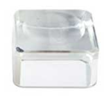 (set of 2) Cube gazing ball stand