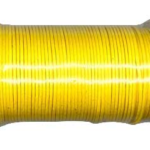 Yellow Waxed Cotton cord 1mm 100 yds