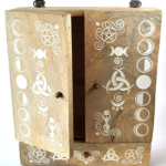 11 1/2 in.x 9 3/4 in.x 2 1/2 in. Moon Phases hanging cabinet