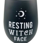 4 5/8 in. Resting Witch Face Glass