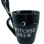 4 in. Witches Brew mug & Spoon set