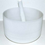 8 in. Off White Crystal Singing Bowl