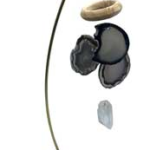 9 in. Black Obsidian table chime