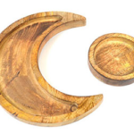 10 1/4 in. Moon wooden tray