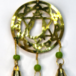 11 in. Heart brass chime