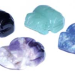 (set of 12) 15mm Frog various stones