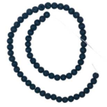 6mm Lava beads