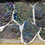 ~4.5lb Crystal druse black rainbow