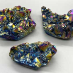 ~6.6lb Crystal druse plantinum rainbow