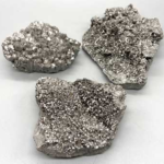 ~4.5lb Crystal druse silver