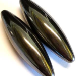 (set of 2) 60mm Magnetic Hematite Oval