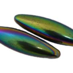 (set of 2) 60mm Rainbow Magnetic Hematite Oval