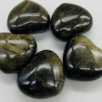 2 in. Obsidian, Golden heart