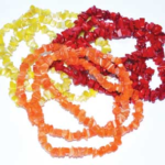 32 in. Mixed Glass chip necklace