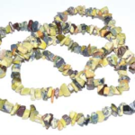 32 in. Turquoise, Yellow chip necklace