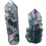 1.2-1.7lb Fluorite, natural 1 side obelisk