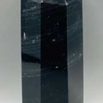 1.6-2.0lb Obsidian, Black W silver stripes obelisk