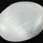 White Selenite Oval  2 in.