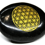 Tourmailne Flower of Life palm stone