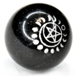 50mm Tourmaline Pentagram & Moon sphere