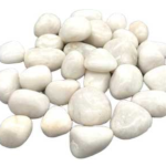 1 lb Agate, White tumbled stones