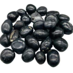 1 lb Agni Manitite, Black tumbled stones 20-22mm