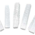 (set of 5) 4 in. Selenite Flower of Life mioni sticks