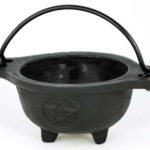 Pentagram Cast Iron Cauldron 3 1/2 in.