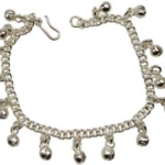 Silvertone anklet w/ Bells