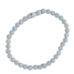 4mm Agate, Blue Lace bracelet